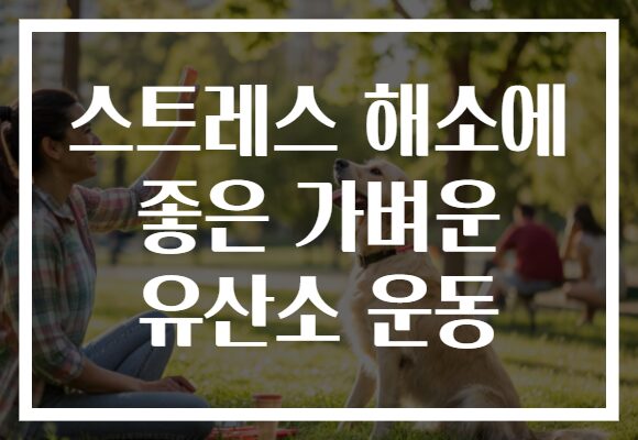 스트레스 해소에 좋은 가벼운 유산소 운동