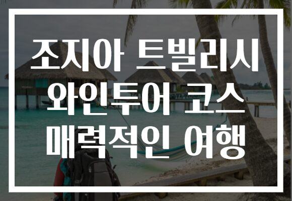 조지아 트빌리시 와인투어 코스 매력적인 여행