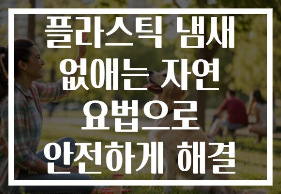 플라스틱 냄새 없애는 자연 요법으로 안전하게 해결