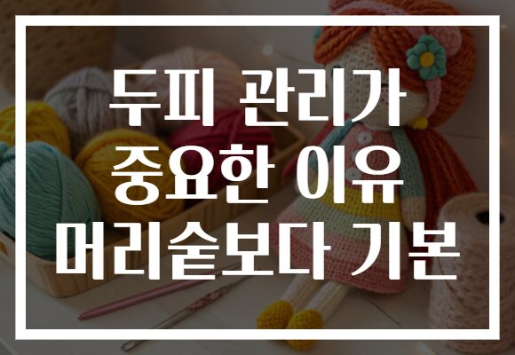두피 관리가 중요한 이유 머리숱보다 기본