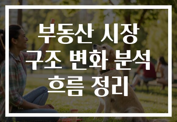 부동산 시장 구조 변화 분석 흐름 정리