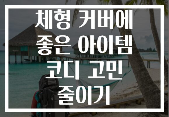 체형 커버에 좋은 아이템 코디 고민 줄이기