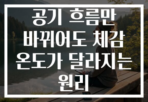 공기 흐름만 바뀌어도 체감 온도가 달라지는 원리