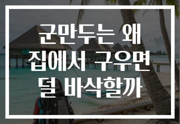 군만두는 왜 집에서 구우면 덜 바삭할까