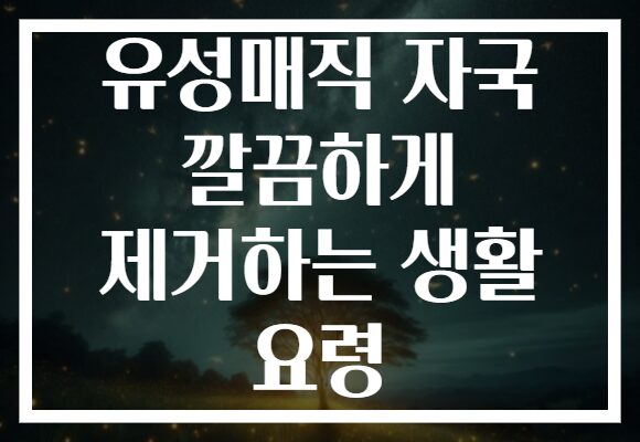 유성매직 자국 깔끔하게 제거하는 생활 요령