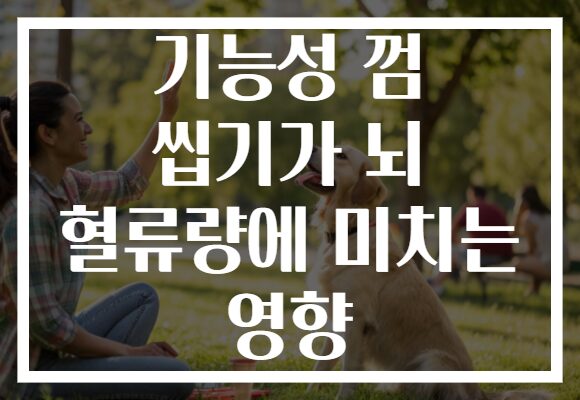 기능성 껌 씹기가 뇌 혈류량에 미치는 영향