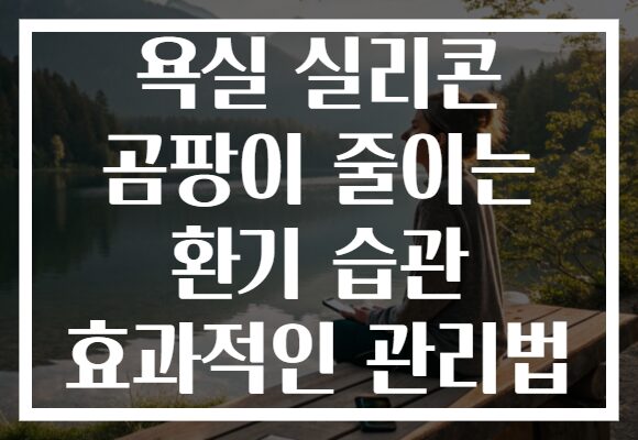 욕실 실리콘 곰팡이 줄이는 환기 습관 효과적인 관리법