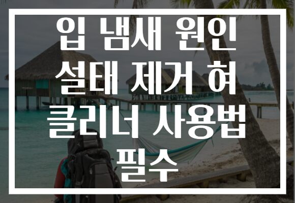 입 냄새 원인 설태 제거 혀 클리너 사용법 필수