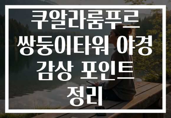 쿠알라룸푸르 쌍둥이타워 야경 감상 포인트 정리