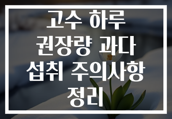 고수 하루 권장량 과다 섭취 주의사항 정리