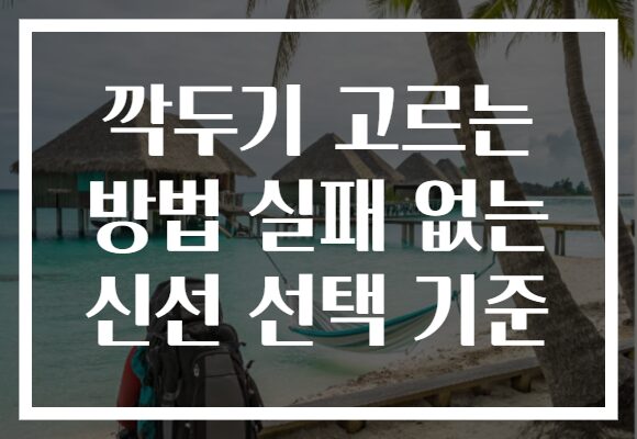 깍두기 고르는 방법 실패 없는 신선 선택 기준