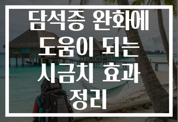 담석증 완화에 도움이 되는 시금치 효과 정리