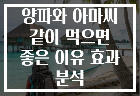양파와 아마씨 같이 먹으면 좋은 이유 효과 분석