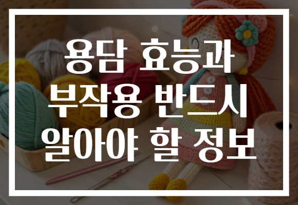용담 효능과 부작용 반드시 알아야 할 정보