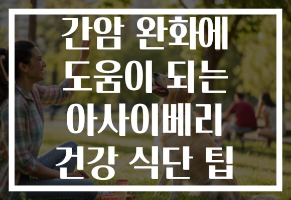 간암 완화에 도움이 되는 아사이베리 건강 식단 팁