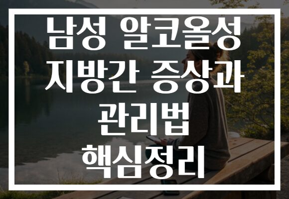 남성 알코올성 지방간 증상과 관리법 핵심정리