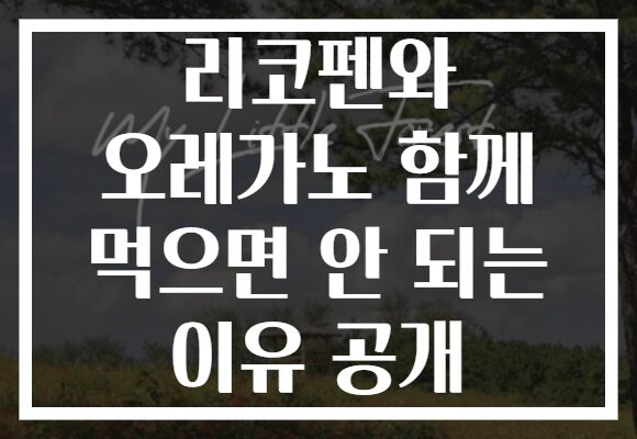 리코펜와 오레가노 함께 먹으면 안 되는 이유 공개