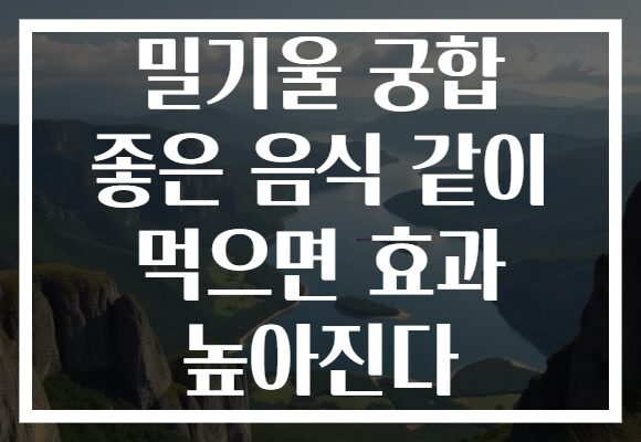 밀기울 궁합 좋은 음식 같이 먹으면 효과 높아진다
