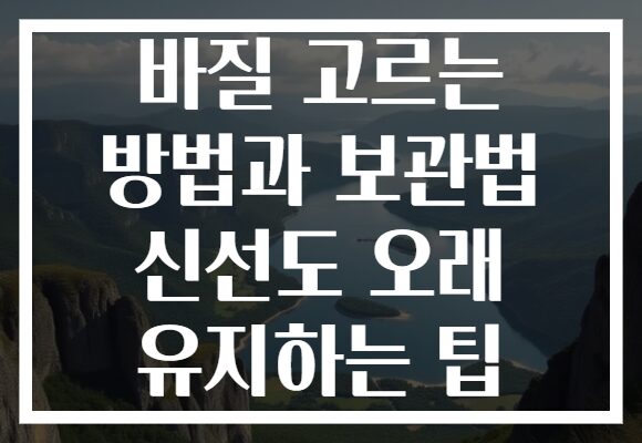 바질 고르는 방법과 보관법 신선도 오래 유지하는 팁