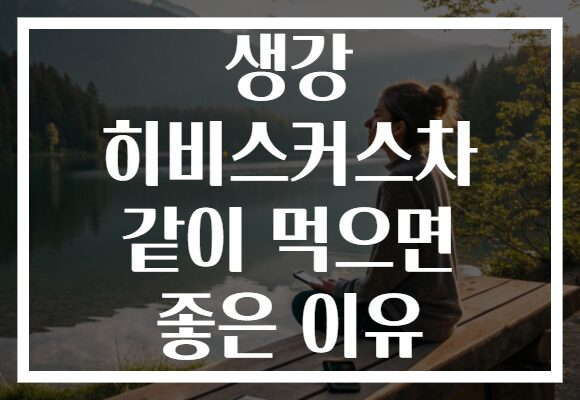 생강 히비스커스차 같이 먹으면 좋은 이유