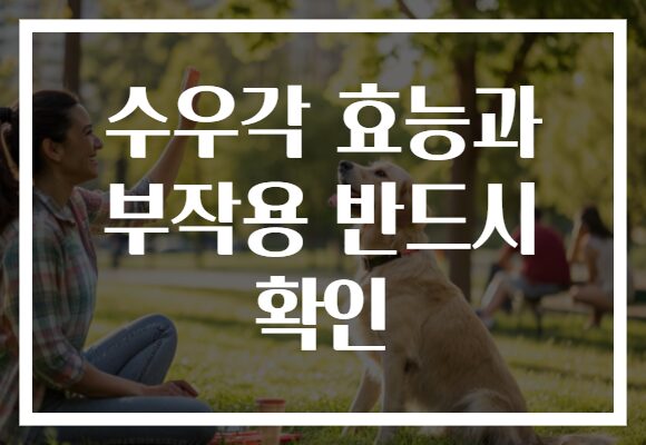 수우각 효능과 부작용 반드시 확인