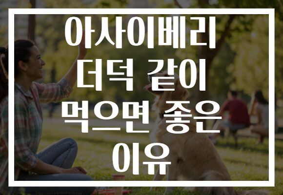 아사이베리 더덕 같이 먹으면 좋은 이유
