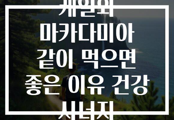 케일와 마카다미아 같이 먹으면 좋은 이유 건강 시너지