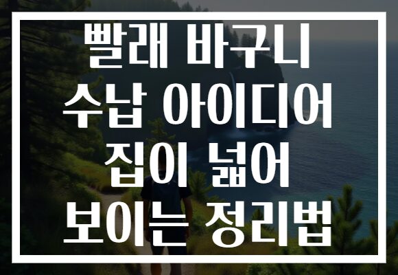 빨래 바구니 수납 아이디어 집이 넓어 보이는 정리법