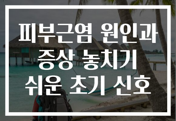 피부근염 원인과 증상 놓치기 쉬운 초기 신호