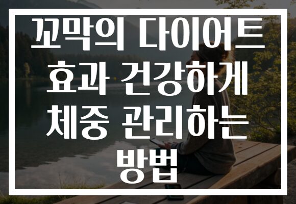 꼬막의 다이어트 효과 건강하게 체중 관리하는 방법
