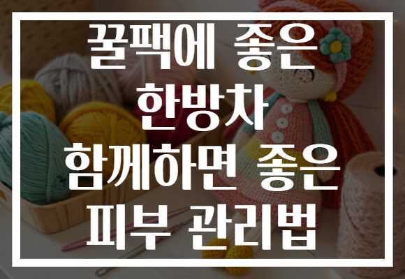 꿀팩에 좋은 한방차 함께하면 좋은 피부 관리법
