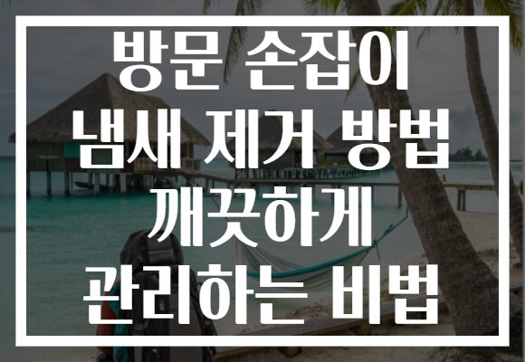 방문 손잡이 냄새 제거 방법 깨끗하게 관리하는 비법