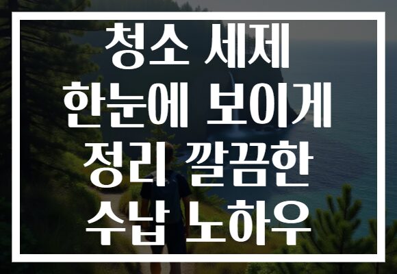 청소 세제 한눈에 보이게 정리 깔끔한 수납 노하우