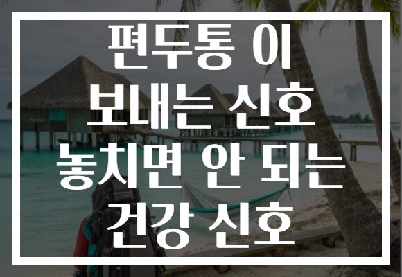 편두통 이 보내는 신호 놓치면 안 되는 건강 신호