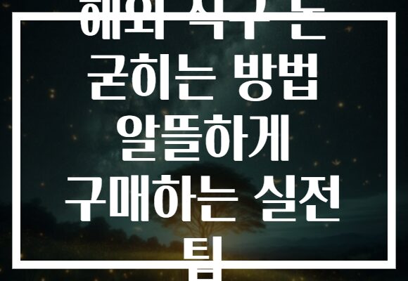 해외 직구 돈 굳히는 방법 알뜰하게 구매하는 실전 팁