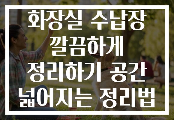 화장실 수납장 깔끔하게 정리하기 공간 넓어지는 정리법