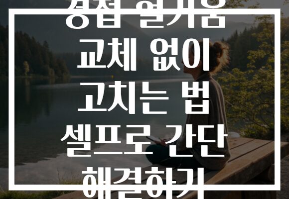 경첩 헐거움 교체 없이 고치는 법 셀프로 간단 해결하기