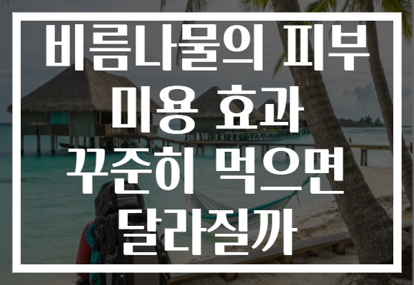 비름나물의 피부 미용 효과 꾸준히 먹으면 달라질까