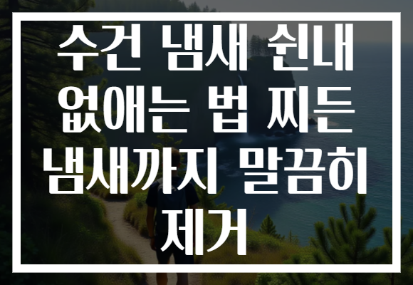 수건 냄새 쉰내 없애는 법 찌든 냄새까지 말끔히 제거