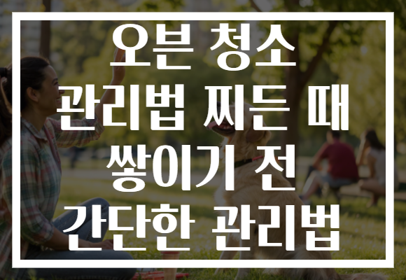 오븐 청소 관리법 찌든 때 쌓이기 전 간단한 관리법