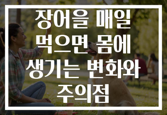 장어을 매일 먹으면 몸에 생기는 변화와 주의점
