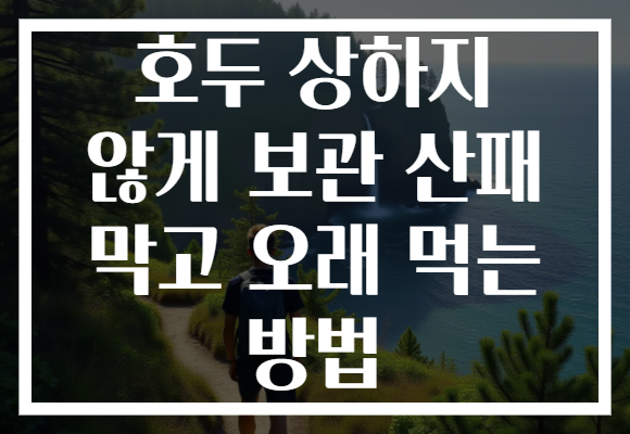 호두 상하지 않게 보관 산패 막고 오래 먹는 방법
