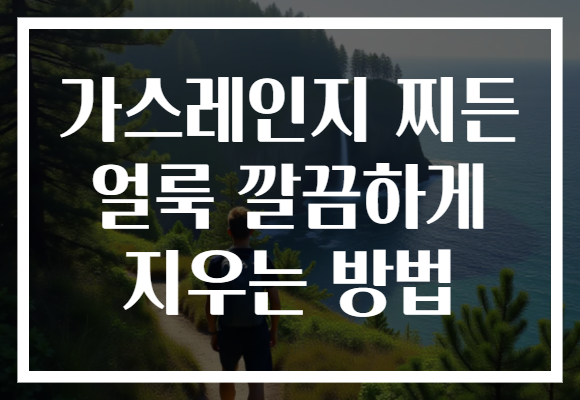 가스레인지 찌든 얼룩 깔끔하게 지우는 방법