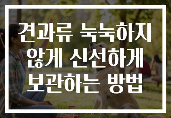 견과류 눅눅하지 않게 신선하게 보관하는 방법