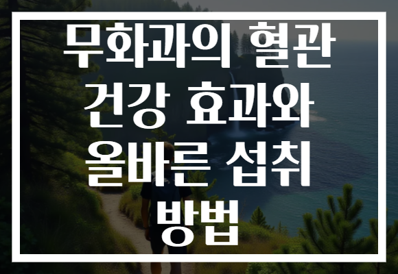 무화과의 혈관 건강 효과와 올바른 섭취 방법