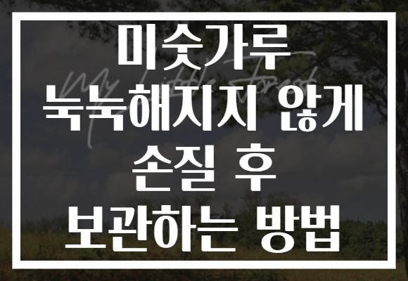 미숫가루 눅눅해지지 않게 손질 후 보관하는 방법