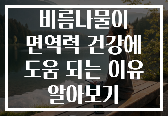 비름나물이 면역력 건강에 도움 되는 이유 알아보기