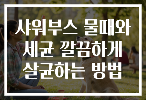 샤워부스 물때와 세균 깔끔하게 살균하는 방법