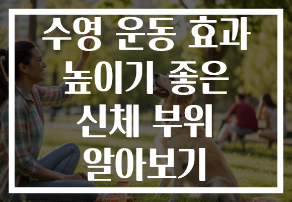 수영 운동 효과 높이기 좋은 신체 부위 알아보기
