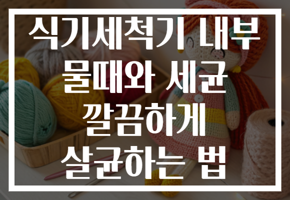 식기세척기 내부 물때와 세균 깔끔하게 살균하는 법